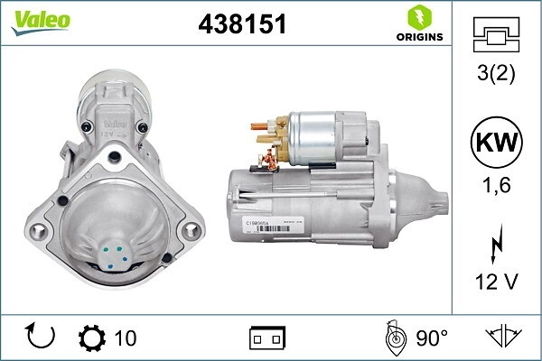 VALEO Starter NEW ORIGINAL PART 12V für BMW 12417787356 12417787354 438151