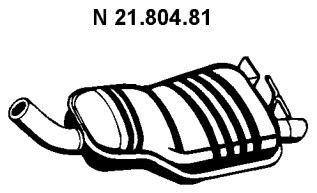 VEGAZ Endschalldämpfer  für BMW 18303413815 BS-413