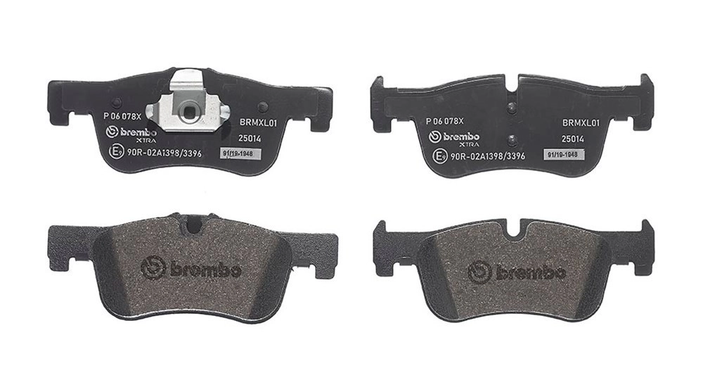 BREMBO Bremsbelagsatz, Scheibenbremse XTRA LINE vorne rechts links ohne Zubehör für BMW 34116858910 34118854999 34116850567 P 06 078X