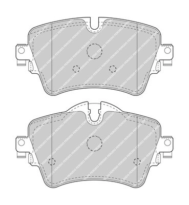 FERODO Bremsbelagsatz, Scheibenbremse PREMIER ECO FRICTION vorne rechts links mit Zubehör für MINI BMW 34106863293 34116860017 34106874034 FDB4945