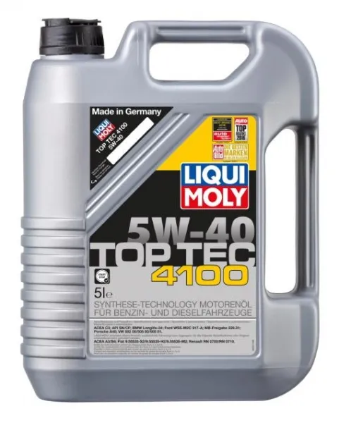 Motoröl \'TopTec 4100 5W-40 (5 L)\' | Liqui Moly, Inhalt: 5 Liter, Spezifikation: Renault (RN 0710) Spezifikation: Renault (RN 0700)