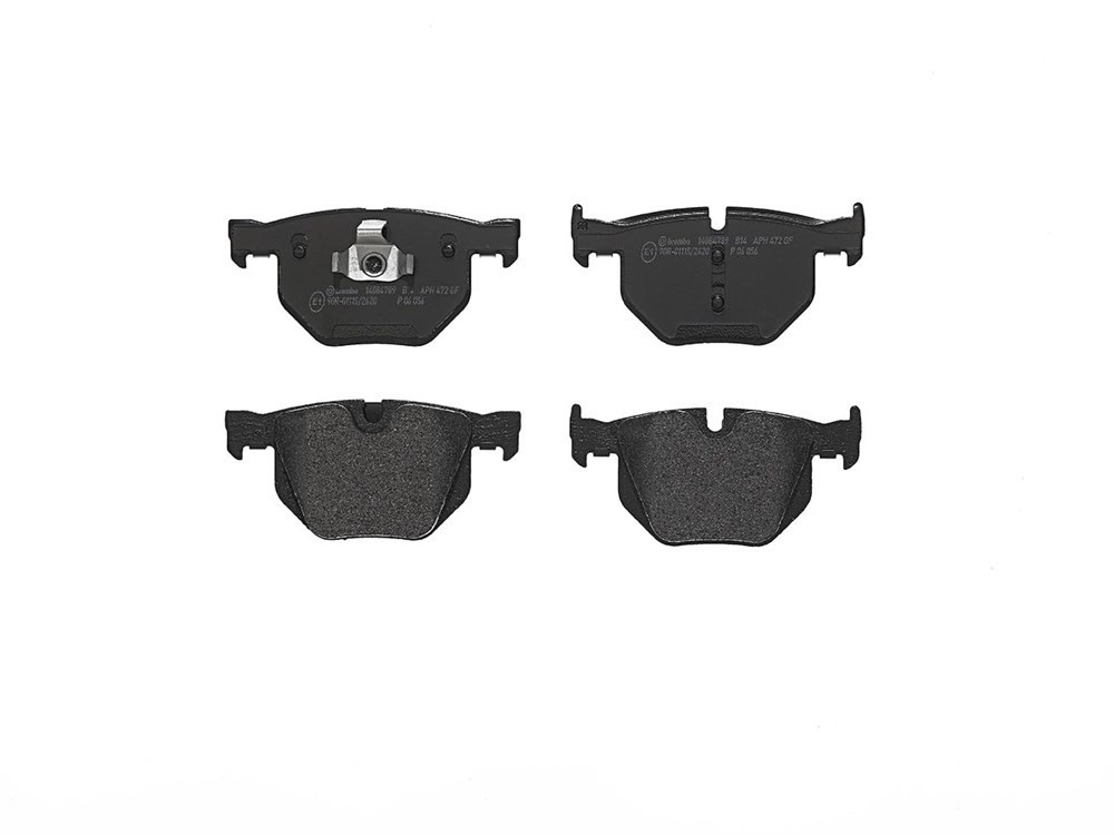 BREMBO Bremsbelagsatz, Scheibenbremse hinten rechts links ohne Zubehör für BMW 34216776937 34216857108 34212475045 P 06 056