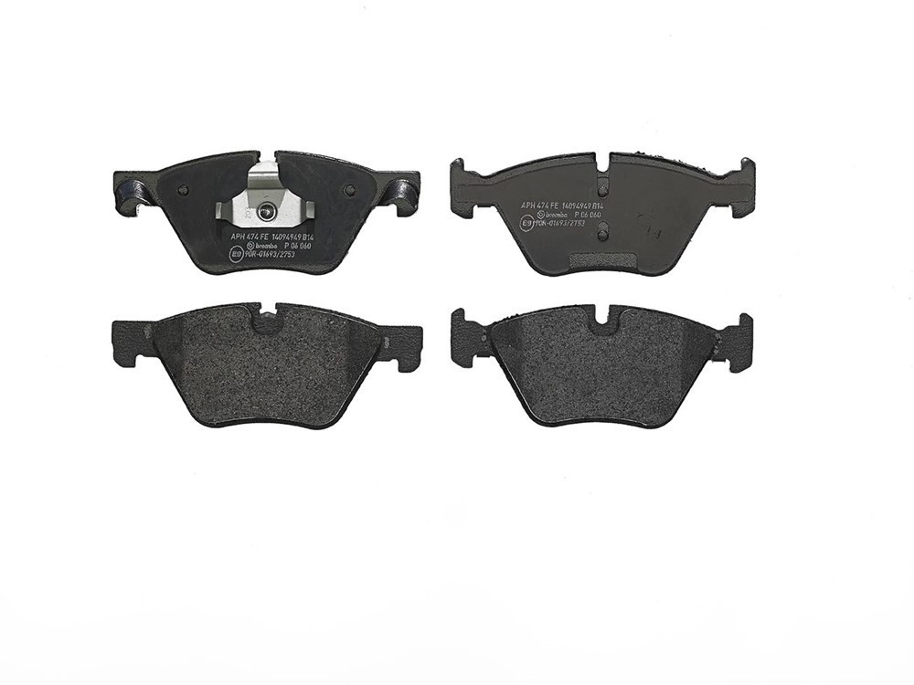 BREMBO Bremsbelagsatz, Scheibenbremse vorne rechts links ohne Zubehör für BMW (BRILLIANCE) 3411685804701 3411685804702 34112449269 P 06 060