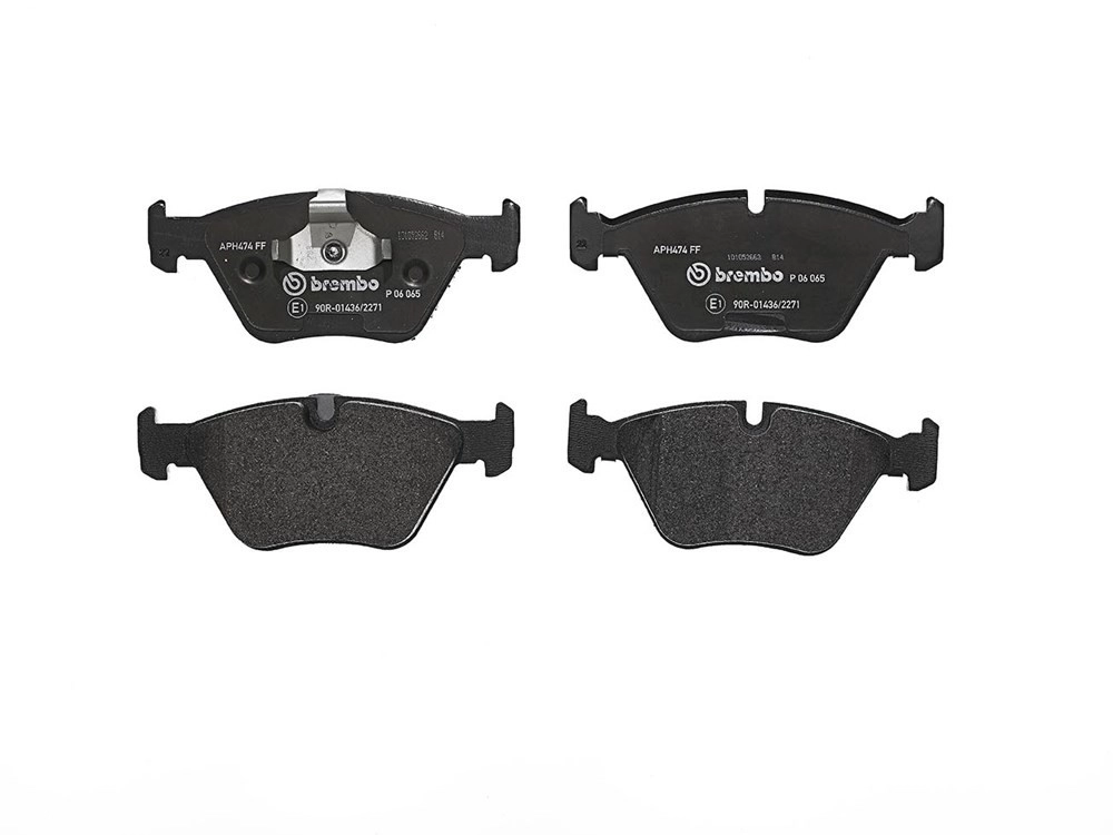 BREMBO Bremsbelagsatz, Scheibenbremse vorne rechts links ohne Zubehör für BMW 34111164627 34111164629 34116761280 P 06 065