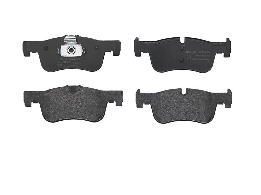 BREMBO Bremsbelagsatz, Scheibenbremse vorne rechts links ohne Zubehör für BMW 34116858910 34118854999 34116850567 P 06 078