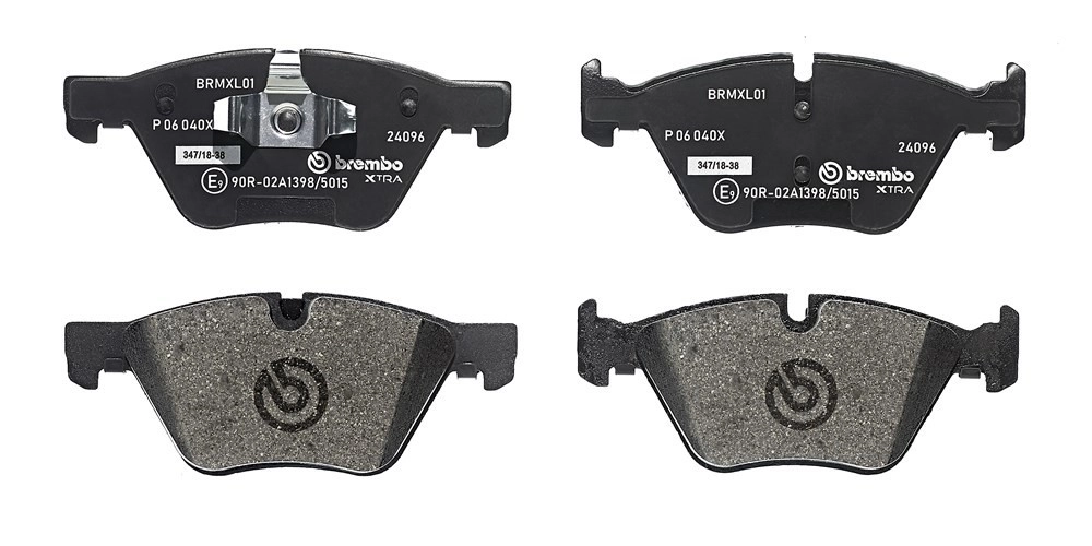 BREMBO Bremsbelagsatz, Scheibenbremse XTRA LINE vorne rechts links ohne Zubehör für BMW 34116797859 34116777772 34116771972 P 06 040X