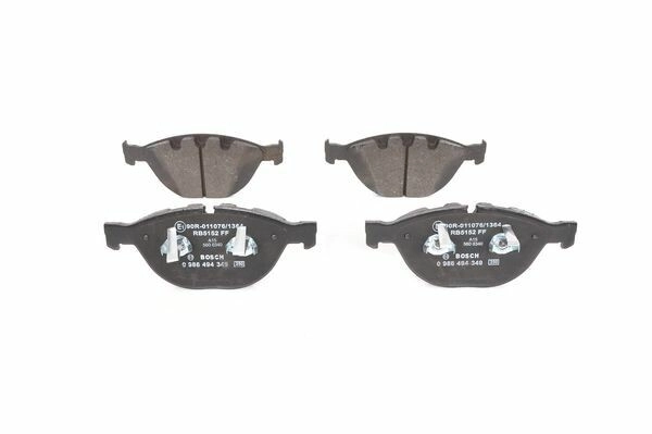 BOSCH Bremsbelagsatz, Scheibenbremse vorne rechts links  für ALPINA ROLLS-ROYCE BMW 34112284065 34112283365 34116768287 0 986 494 349