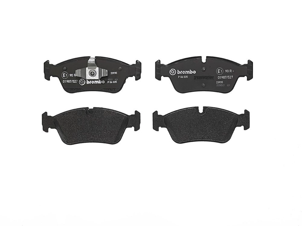 BREMBO Bremsbelagsatz, Scheibenbremse BREMSBELÄGE, RICHTUNGSGEBUNDEN vorne rechts links ohne Zubehör für BMW (BRILLIANCE) 34116769763 34112288851 3411