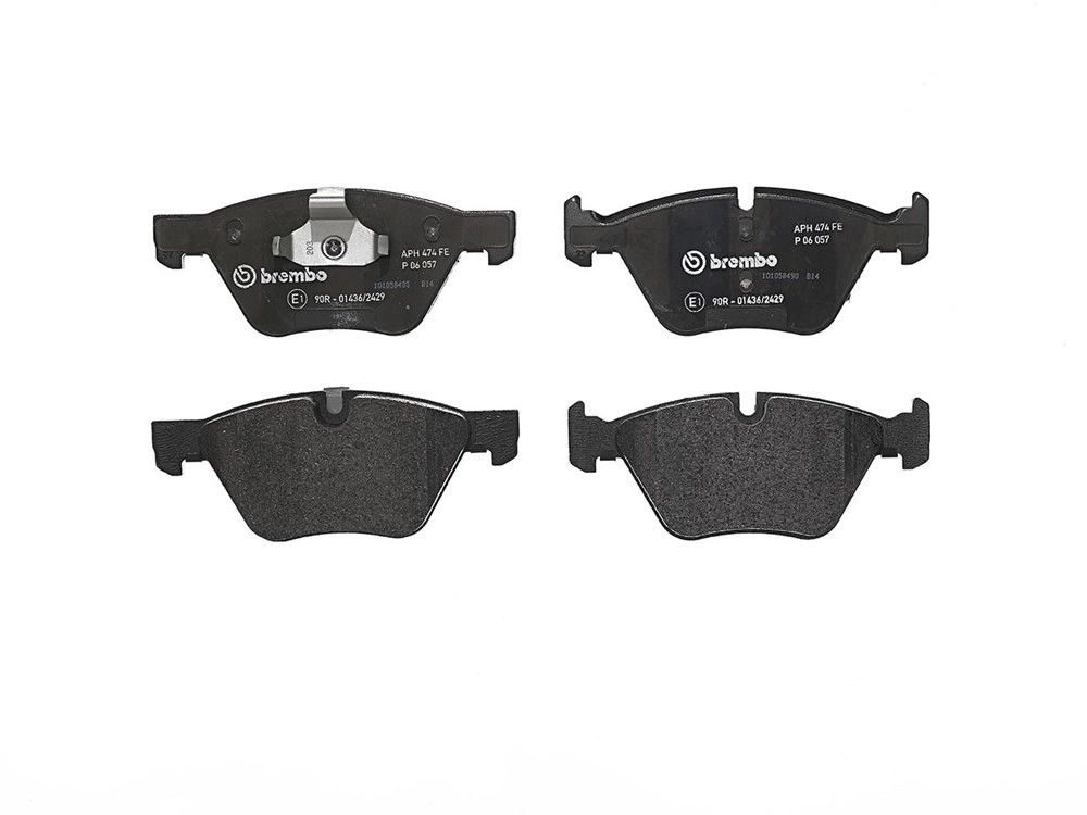 BREMBO Bremsbelagsatz, Scheibenbremse vorne rechts links ohne Zubehör für BMW 34116763617 34116763618 34112339268 P 06 057