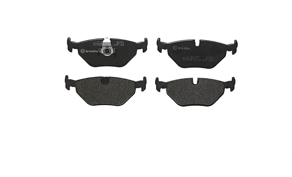 BREMBO Bremsbelagsatz, Scheibenbremse BREMSBELÄGE, RICHTUNGSGEBUNDEN hinten rechts links ohne Zubehör für BMW 34216761281 34211163395 34212157592 P 06