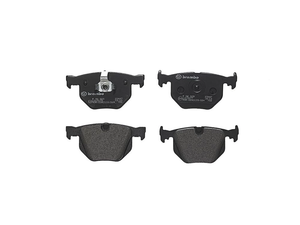 BREMBO Bremsbelagsatz, Scheibenbremse BREMSBELÄGE, RICHTUNGSGEBUNDEN hinten rechts links ohne Zubehör für BMW 34216753850 34216761285 34216758870 P 06