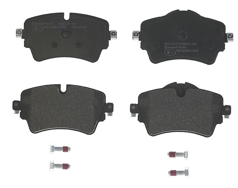 BREMBO Bremsbelagsatz, Scheibenbremse vorne rechts links ohne Zubehör für MINI BMW 34106863293 34106885503 6885503 P 06 092