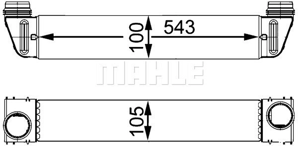 MAHLE Ladeluftkühler  für BMW (BRILLIANCE) 17517787446 17514710783 7787446 CI 79 000S