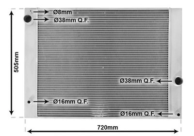 VAN WEZEL Kühler, Motorkühlung  für BMW 7534914 17117553666 17117534914 06002338