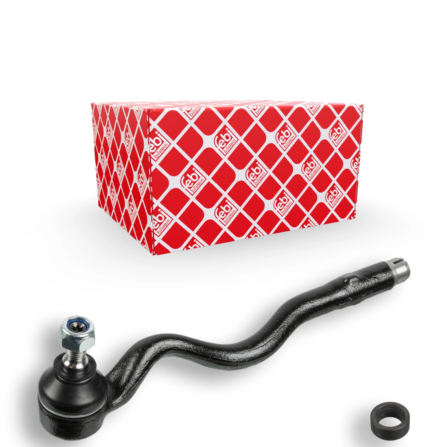 FEBI BILSTEIN Spurstangenkopf vorne rechts mit Sicherungsmutter schwarz für BMW 32106774221 32211095958 12697