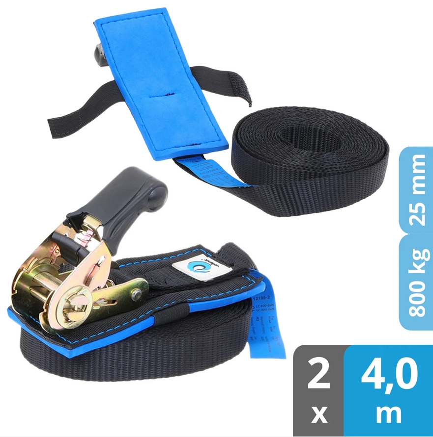 Spanngurte Ratsche SG-010-40 (2 Stück, 4m) - WOLF