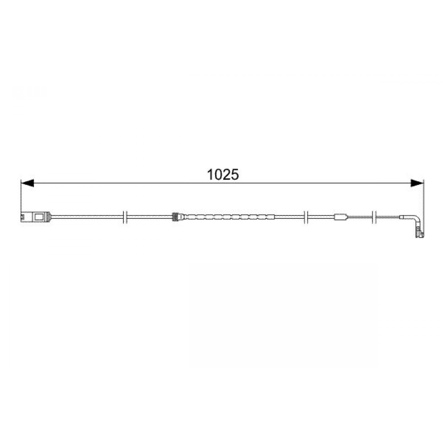 Warnkontakt, Bremsbelagverschleiß BOSCH 1 987 473 026