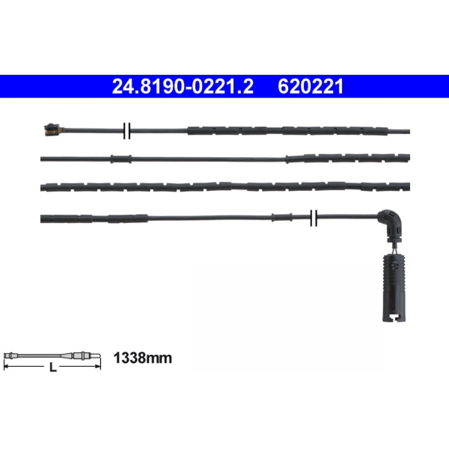 Warnkontakt, Bremsbelagverschleiß ATE 24.8190-0221.2