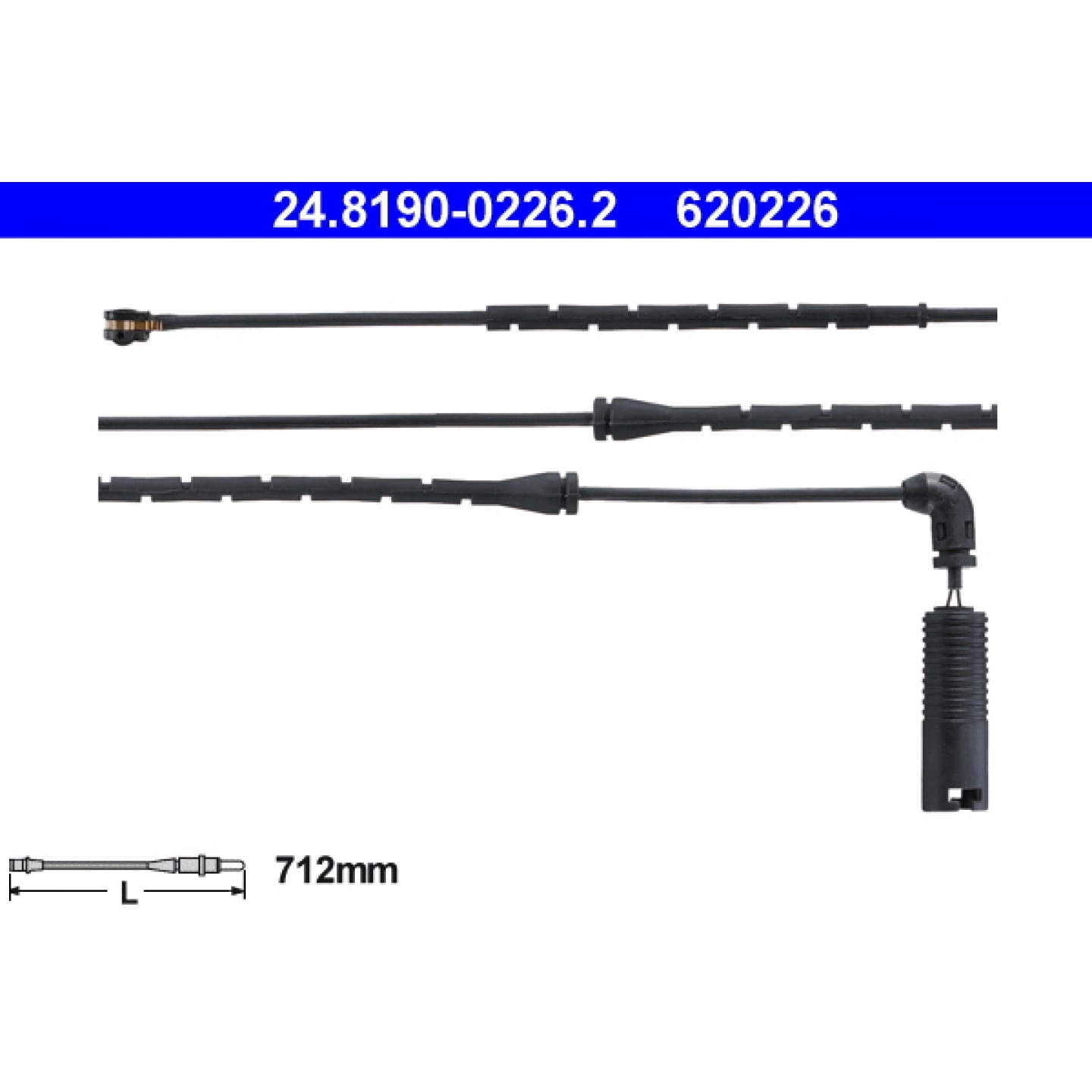 Warnkontakt, Bremsbelagverschleiß ATE 24.8190-0226.2