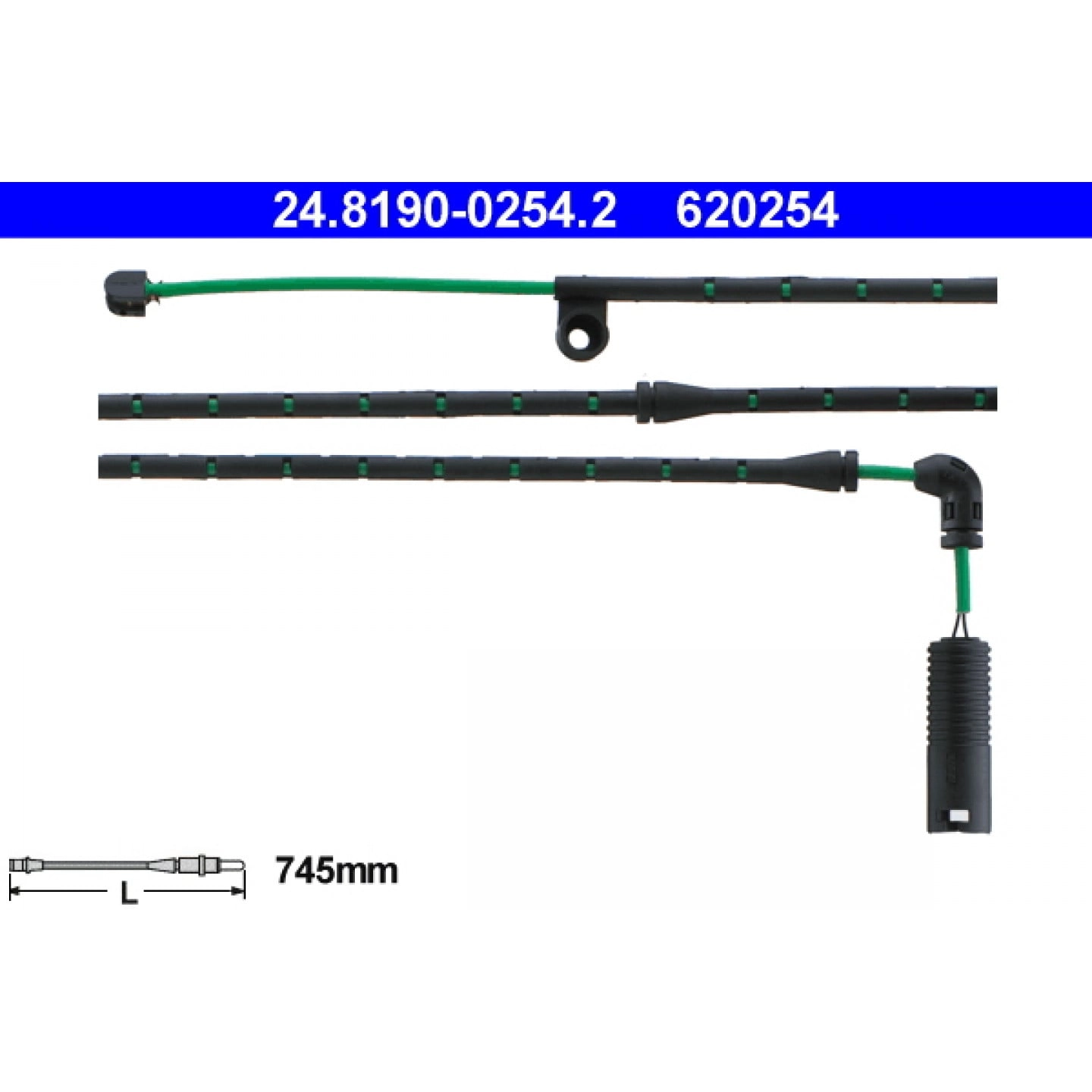 Warnkontakt, Bremsbelagverschleiß ATE 24.8190-0254.2