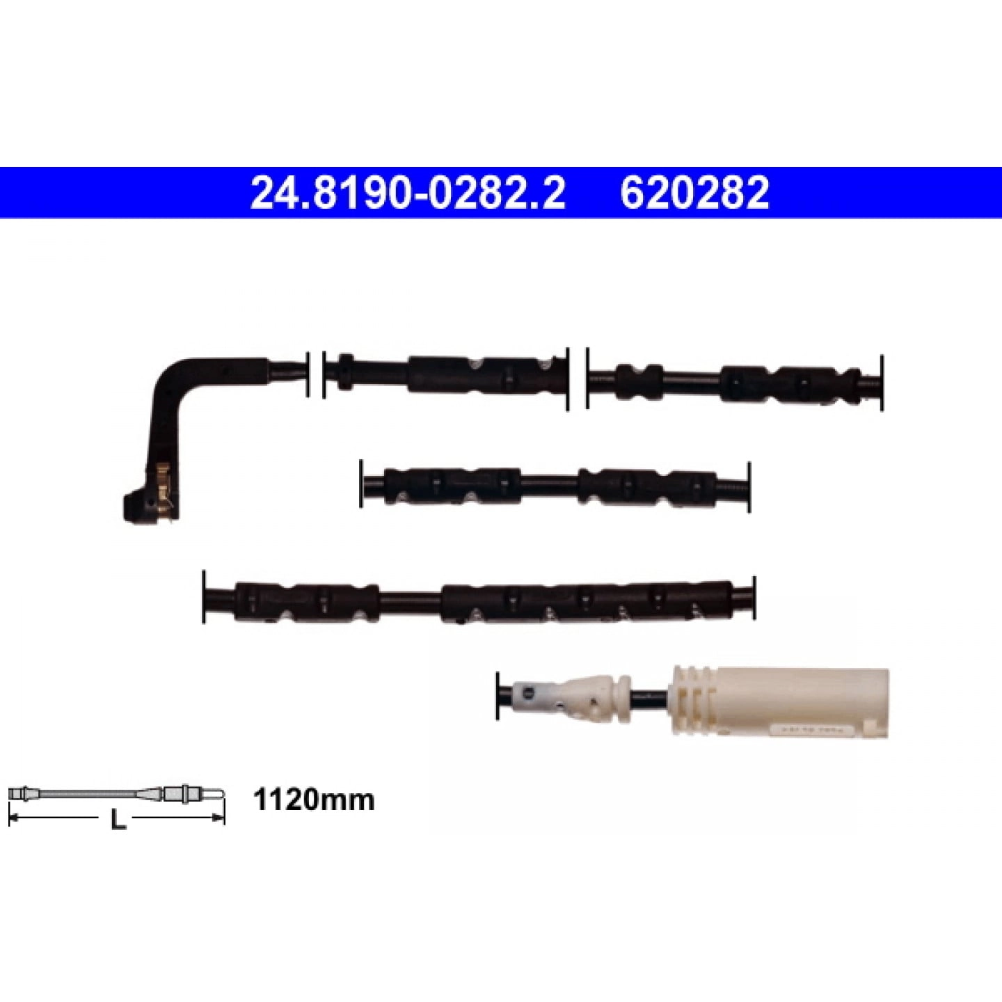 Warnkontakt, Bremsbelagverschleiß ATE 24.8190-0282.2