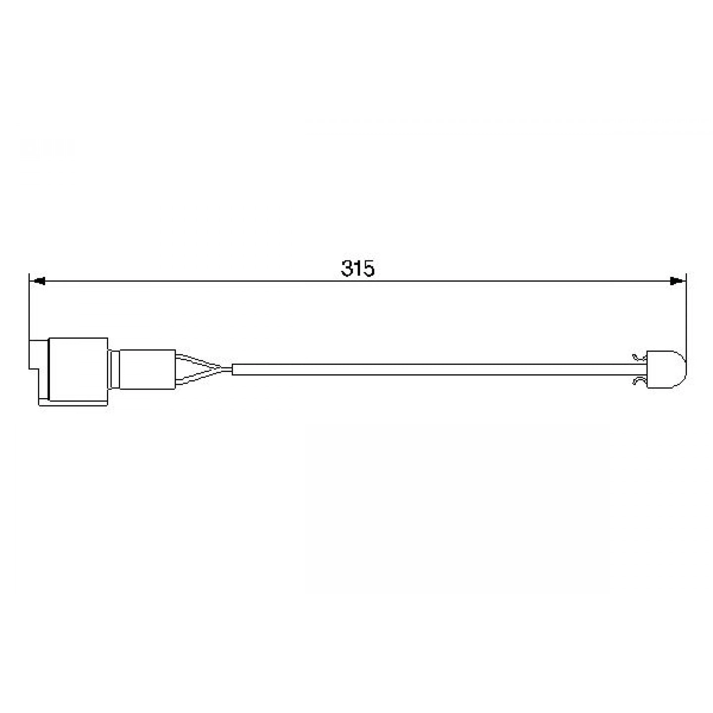 Warnkontakt, Bremsbelagverschleiß BOSCH 1 987 474 951
