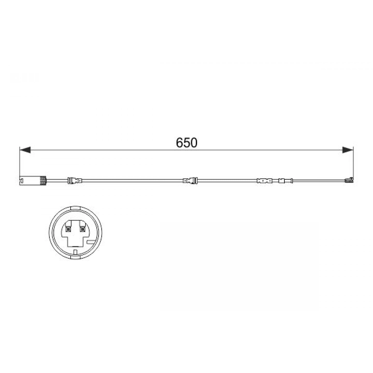 Warnkontakt, Bremsbelagverschleiß BOSCH 1 987 473 513