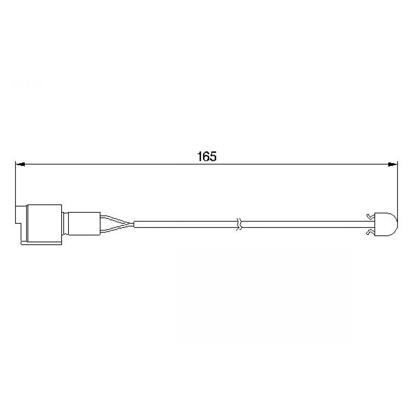 Warnkontakt, Bremsbelagverschleiß BOSCH 1 987 474 903