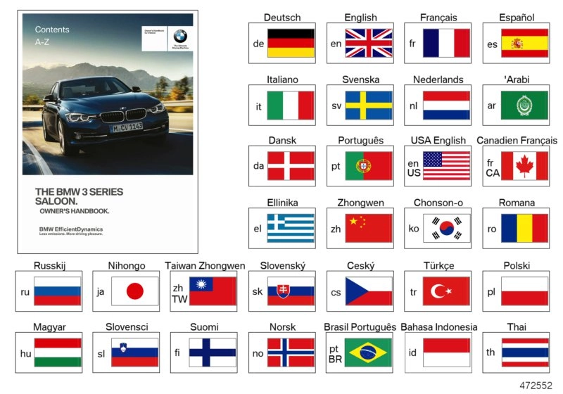 BMW Betriebsanleitung F30 01402917164 - Bildposition 01