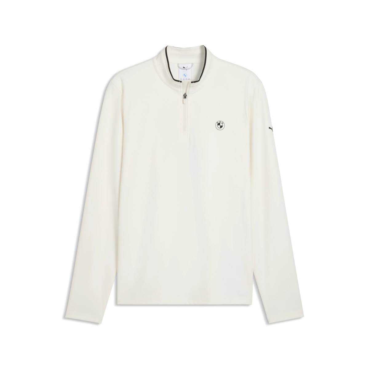 BMW Cloudspun 1/4 Zip Herren warmweiß