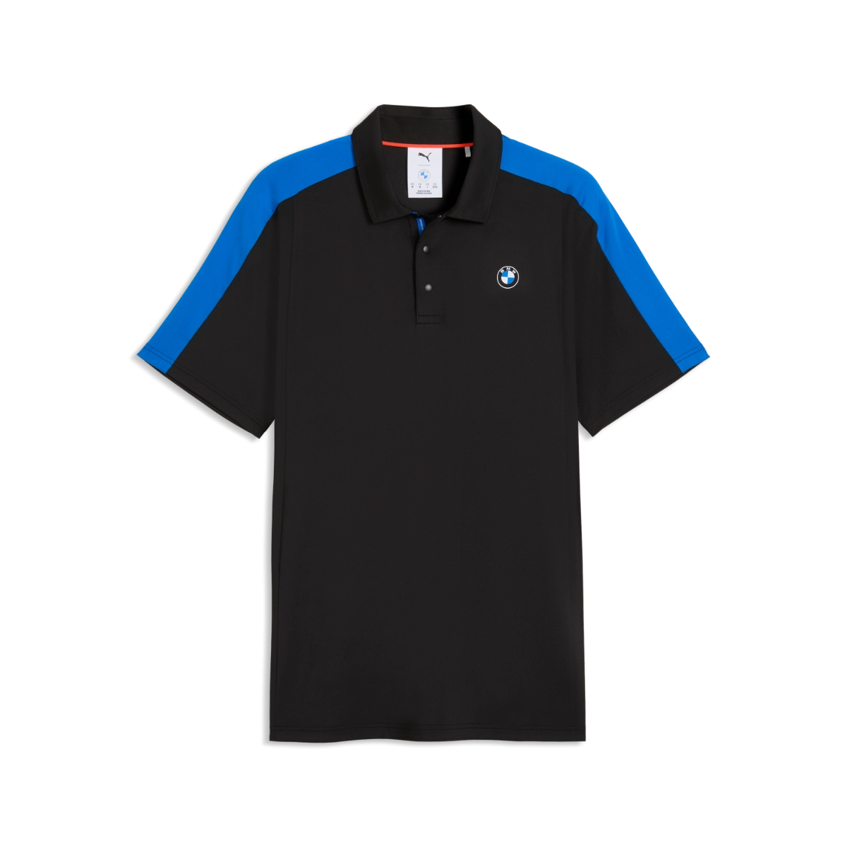 BMW Blocked Poloshirt Herren schwarz-blau