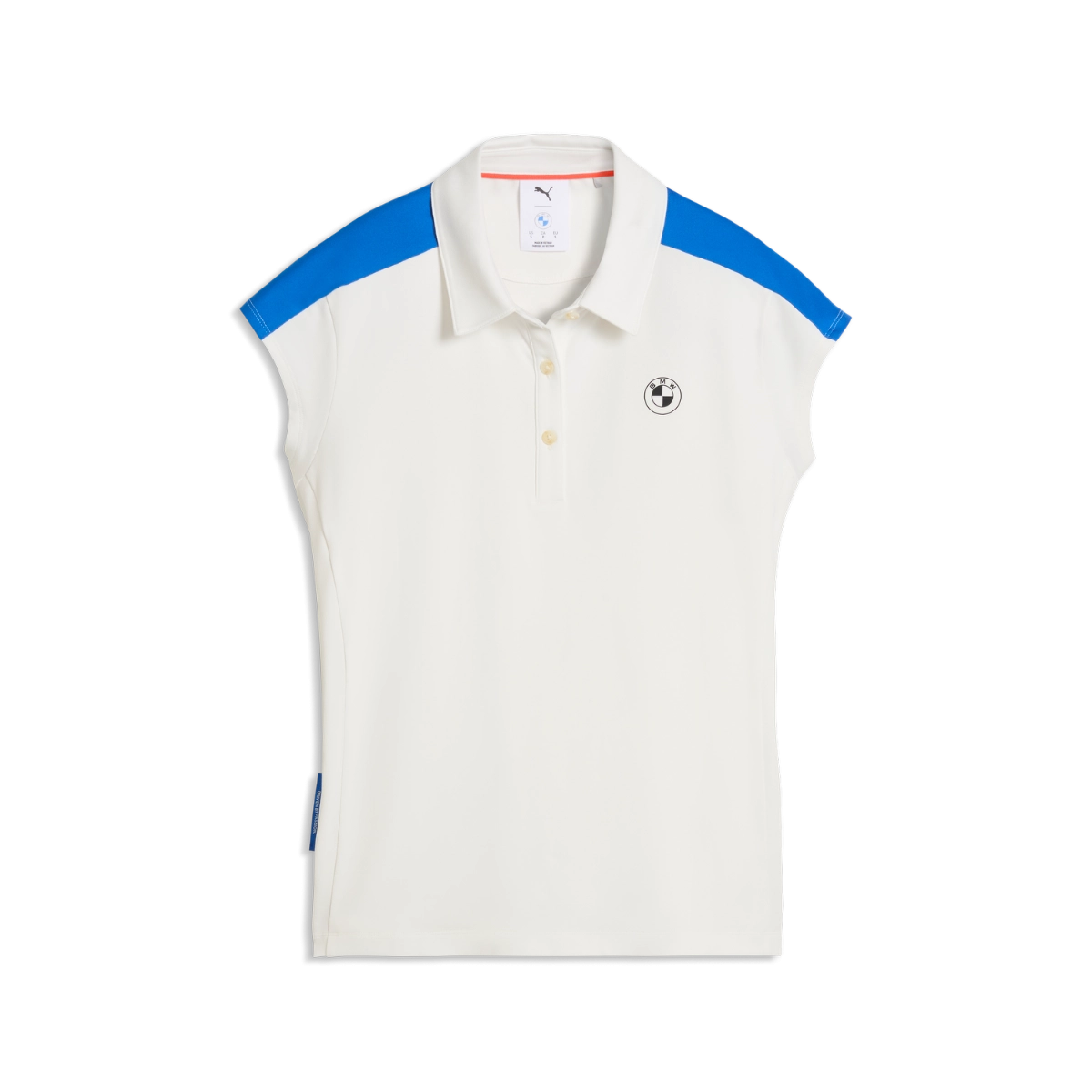 BMW Blocked SS Poloshirt Damen warmweiß