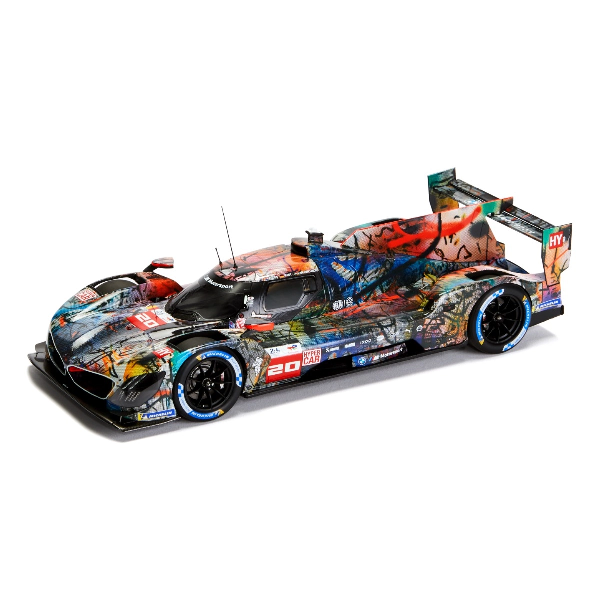 BMW Miniatur Art Car #20 Julie Mehretu, M Hybrid V8 1:43