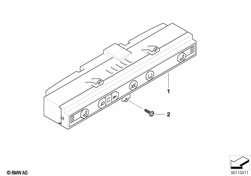 BMW Schaltzentrum Mittelkonsole 61316948769 - Bildposition 01