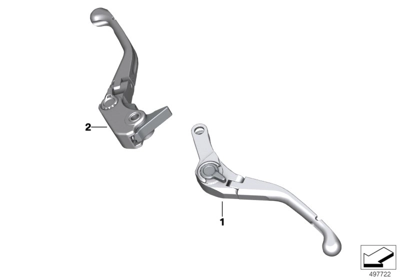 BMW Handbremshebel M verstellbar 32725B672D6 - Bildposition 02