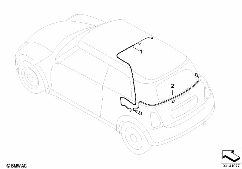 BMW Kabelsatz Spannbügel 54347135288 - Bildposition 02