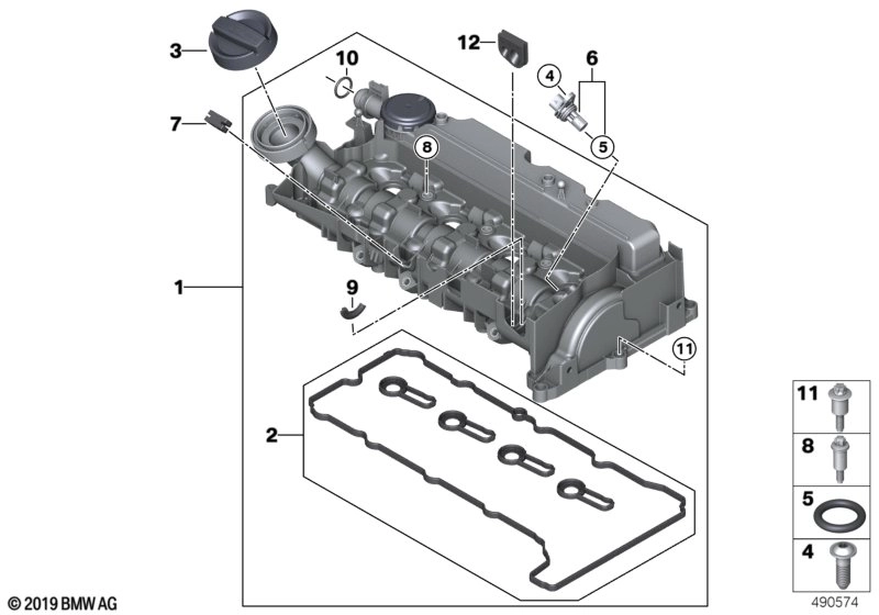 BMW ASA-Schraube 11128594093 - Bildposition 08