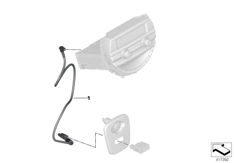 BMW Nachrüstkabel Navigation 61119389152 - Bildposition 01
