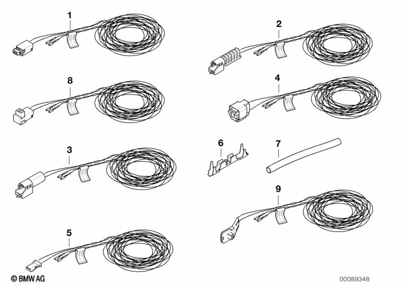 BMW Rep.-Kabel Fahrerairbag/Steuergerät 61129118082 - Bildpositio