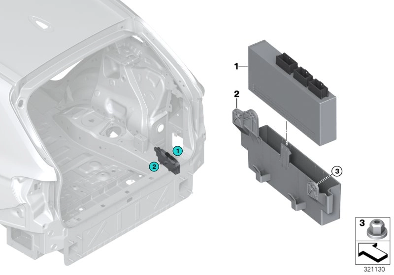 BMW Steuergerät Heckklappenfunktionsmodul F15 F16 F31 F36 F39 F45