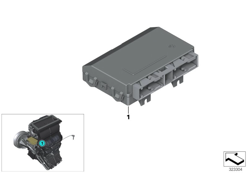 BMW Steuergerät Klimaautomatik I01 64119461798
