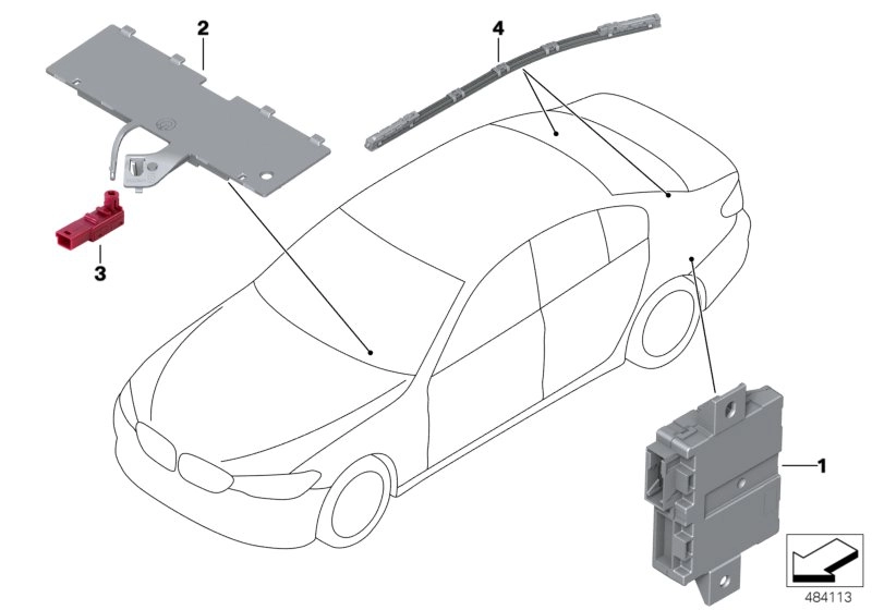 BMW Steuergerät Innenlicht F90 G11 G12 G30 G31 G32 63316992686
