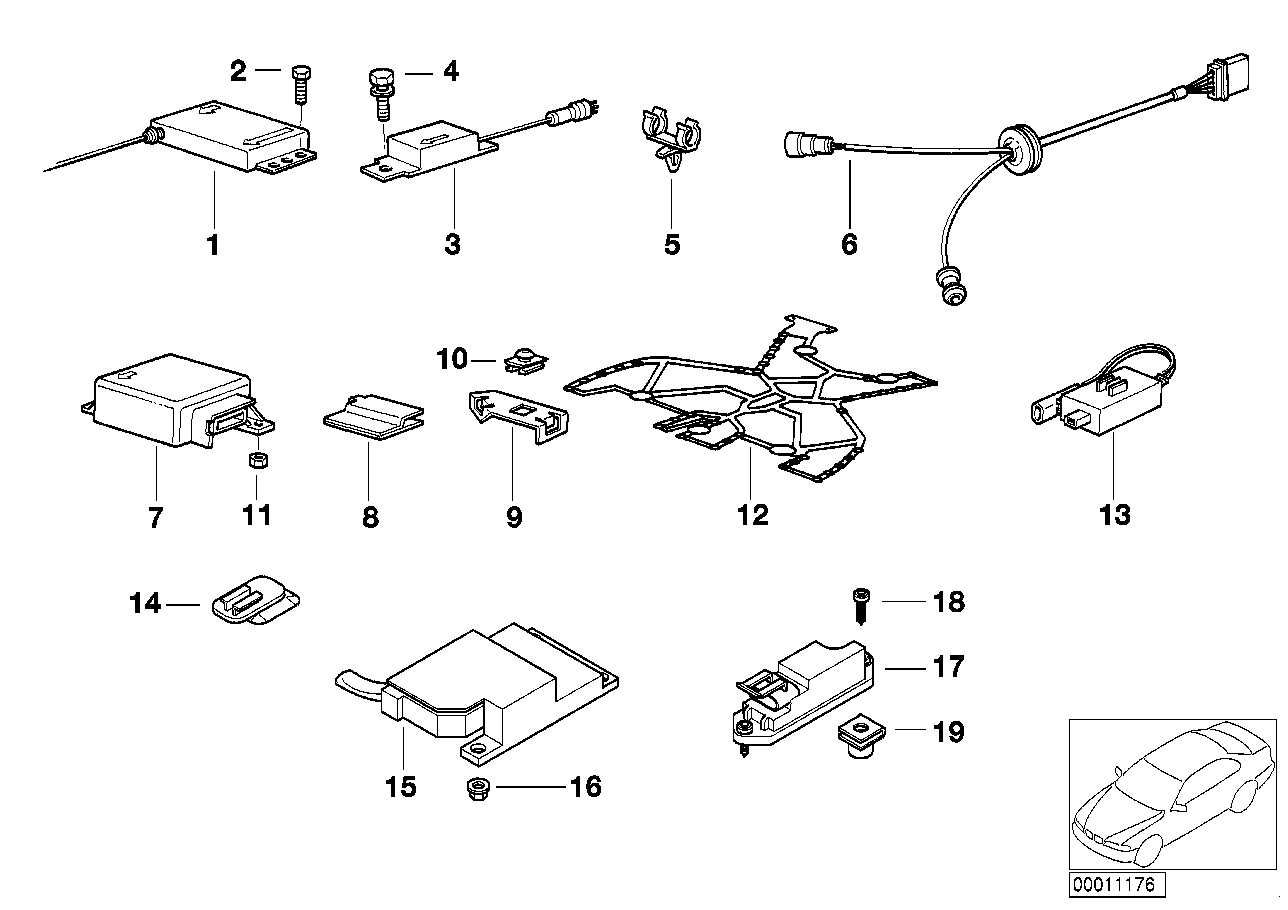 BMW Steuergerät Airbag E31 E32 E34 E36 65778356124