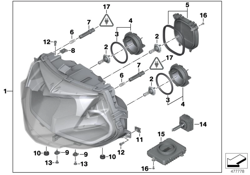 BMW Steuergerät Xenon-Licht K44 63127720117