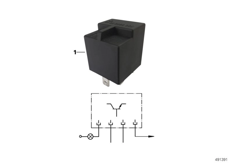 BMW Steuergerät Kraftstoffwarnlampe K41 61352305754