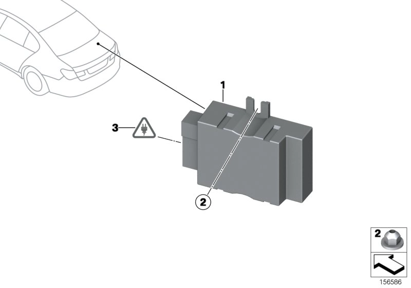 BMW Steuergerät für Kraftstoffpumpe F30 F90 F91 F92 F93 F95 F96 F