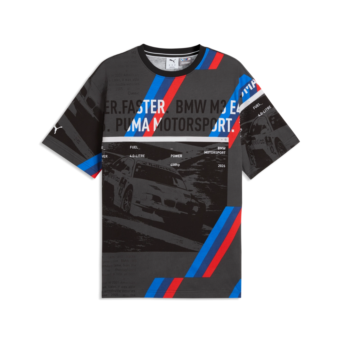 BMW M Motorsport Sportswear AOP T-Shirt Herren schwarz