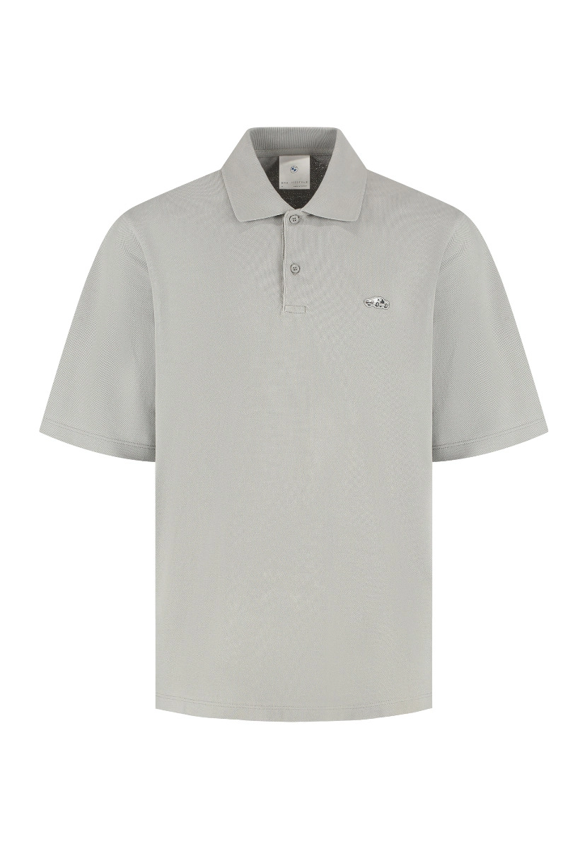 BMW Poloshirt Z1 Pixel Car Oversized grau