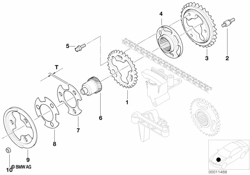 BMW Stiftschraube 11361432373 - Bildposition 02