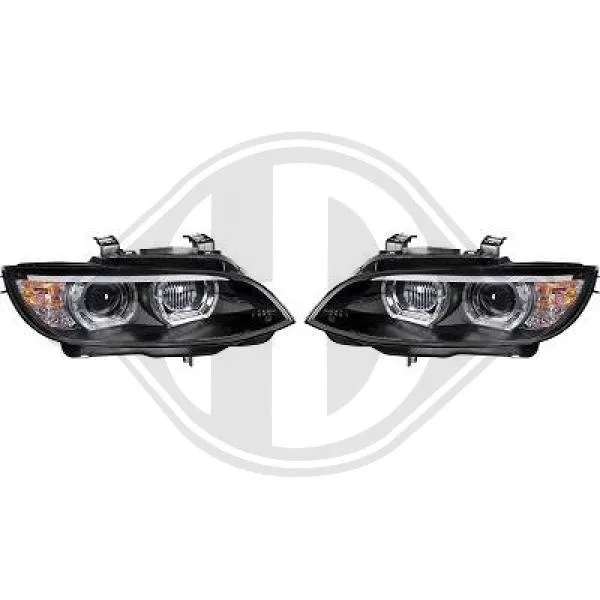 LED Angel Eyes Scheinwerfer für BMW E92 Coupe E93 Cabrio schwarz XENON für AFS